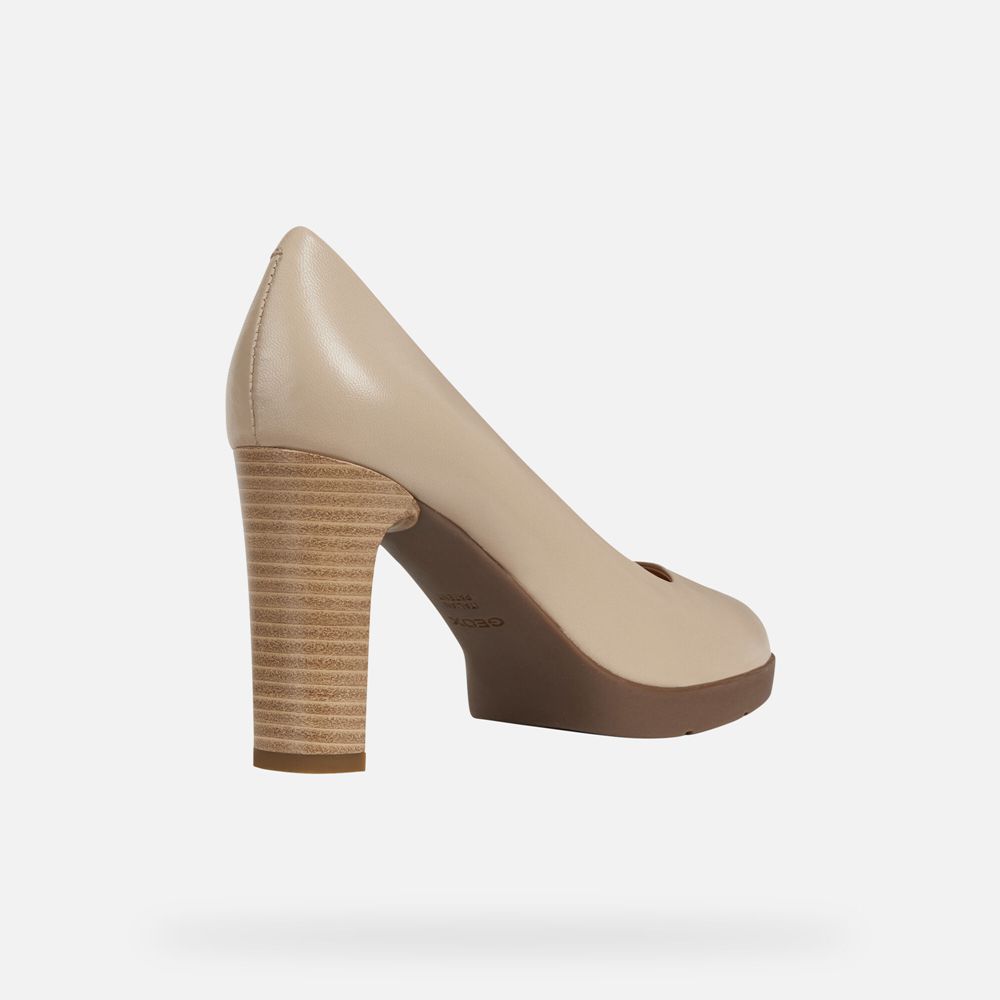 Geox Bayan Stiletto Ayakkabı Bej Rengi - Annya - CVS-072895